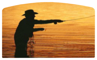 DACRO-321-BZ Gone Fishing (Man) Bronze